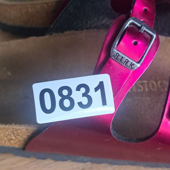 Birkenstock Florida Pink Fuchsia Strappy Slide Sandals Women 39 8 Germany Shoes - Picture 9 of 9